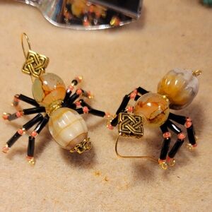 Spider Gemstone Earrings
